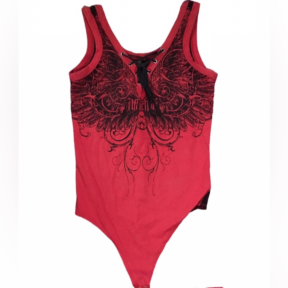 Rare Affliction Bodysuit Size Xsmall Used
